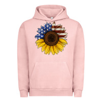 Pigment Salmon american flag sunflower Urban Hoodie - Jasminsmagicworld