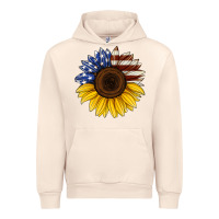 Sandshell american flag sunflower Urban Hoodie - Jasminsmagicworld