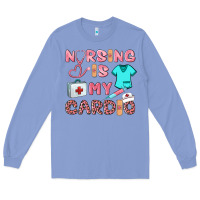 Colony Blue nursing is my cardio Long Sleeve Tee - BarkalooDesign