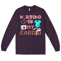 Plum nursing is my cardio Long Sleeve Tee - BarkalooDesign