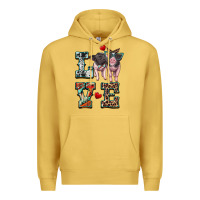 Antique Gold love baby pigs Premium Hoodie - Artiststas