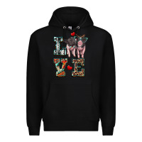 Black love baby pigs Premium Hoodie - Artiststas