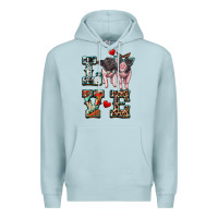Blue Mist love baby pigs Premium Hoodie - Artiststas