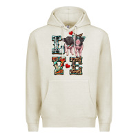 Oatmeal Heather love baby pigs Premium Hoodie - Artiststas