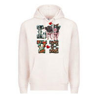Pale Pink love baby pigs Premium Hoodie - Artiststas