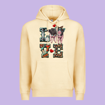 Love Baby Pigs Premium Hoodie Designed By Artiststas
