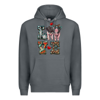 Rock love baby pigs Premium Hoodie - Artiststas