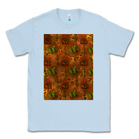 Dusty Blue cactus background Classic Tee - RanaPortraitStore