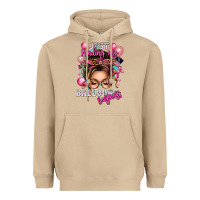 Mushroom just minding my balloon business messy bun Heavyweight Hoodie - texasbilliewilder