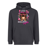 Smoke just minding my balloon business messy bun Heavyweight Hoodie - texasbilliewilder