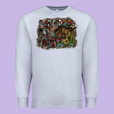 Rodeo Premium Sweatshirt Designed By Sublimationcraftshop
