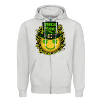 Dove Grey st. patricks day pinch proof lucky face Zipper Hoodie - RanaPortraitStore
