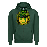 Sports Green st. patricks day pinch proof lucky face Zipper Hoodie - RanaPortraitStore