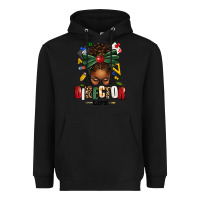 Black director life afro messy bun Heavyweight Hoodie - texasbilliewilder