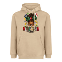 Mushroom director life afro messy bun Heavyweight Hoodie - texasbilliewilder
