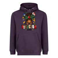 Plum director life afro messy bun Heavyweight Hoodie - texasbilliewilder
