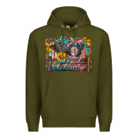 Army Green just a girl who loves pigs Premium Hoodie - Artiststas