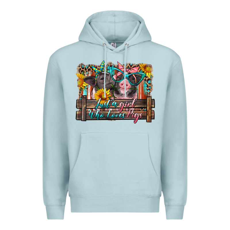 Just A Girl Who Loves Pigs Premium Hoodie by Artiststas | Teevron