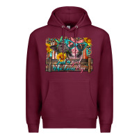 Burgundy just a girl who loves pigs Premium Hoodie - Artiststas