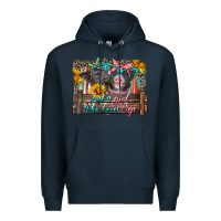 Navy just a girl who loves pigs Premium Hoodie - Artiststas