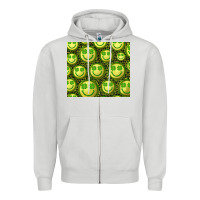Dove Grey st. patricks day lucky face Zipper Hoodie - RanaPortraitStore