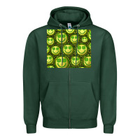 Sports Green st. patricks day lucky face Zipper Hoodie - RanaPortraitStore