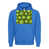 True Royal st. patricks day lucky face Zipper Hoodie - RanaPortraitStore
