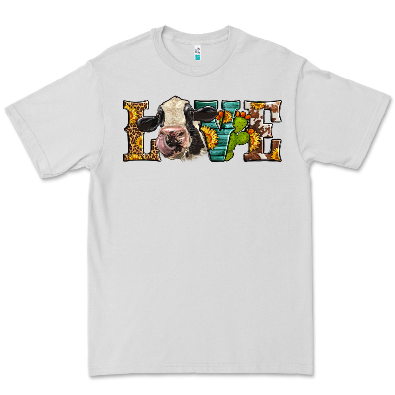 Western Love Holstein Cow Premium Tee by LillyAllenDesigns | Teevron