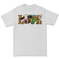 Dove Grey Western Love Holstein Cow Premium Tee - LillyAllenDesigns