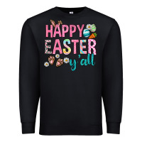 Black Happy Easter y'all Premium Sweatshirt - Neo Western