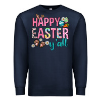 Navy Happy Easter y'all Premium Sweatshirt - Neo Western