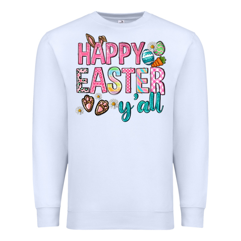 Happy Easter Y'all Premium Sweatshirt by Neo Western | Teevron