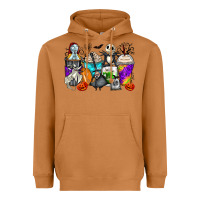 Meerkat halloween cartoon characters coffee cups Heavyweight Hoodie - Zillion Design Studio