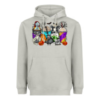 Moon Dust halloween cartoon characters coffee cups Heavyweight Hoodie - Zillion Design Studio