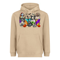 Mushroom halloween cartoon characters coffee cups Heavyweight Hoodie - Zillion Design Studio