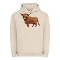 Pigment French Oak highland cow Urban Hoodie - BarkalooDesign