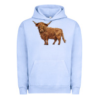 Pigment Grape Ice highland cow Urban Hoodie - BarkalooDesign
