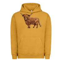 Pigment Peanut Butter highland cow Urban Hoodie - BarkalooDesign