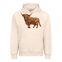 Sandshell highland cow Urban Hoodie - BarkalooDesign