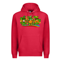 Cardinal st patricks day gnomes shamrock gold rainbow Premium Hoodie - Artiststas