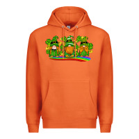 Carrot st patricks day gnomes shamrock gold rainbow Premium Hoodie - Artiststas