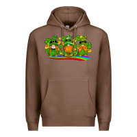 Chestnut st patricks day gnomes shamrock gold rainbow Premium Hoodie - Artiststas