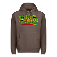 Coffee st patricks day gnomes shamrock gold rainbow Premium Hoodie - Artiststas