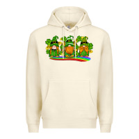Sandshell st patricks day gnomes shamrock gold rainbow Premium Hoodie - Artiststas