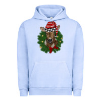 Pigment Grape Ice christmas wreath baby calf Urban Hoodie - BarkalooDesign