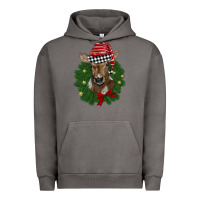 Pigment Tornado christmas wreath baby calf Urban Hoodie - BarkalooDesign