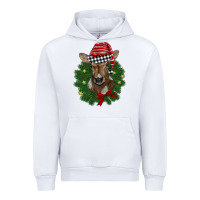 White christmas wreath baby calf Urban Hoodie - BarkalooDesign