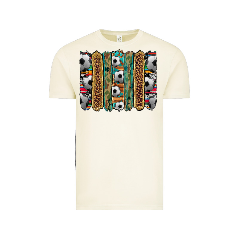 Soccer Camouflage Serape Cowhide Turquoise Leopard Glitter  Brushstrok Vintage Tee by Artiststas | Teevron