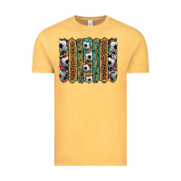 Vintage Mustard soccer camouflage serape cowhide turquoise leopard glitter  brushstrok Vintage Tee - Artiststas
