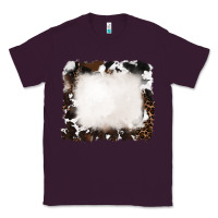 Plum cowhide and leopard background Classic Tee - RanaPortraitStore